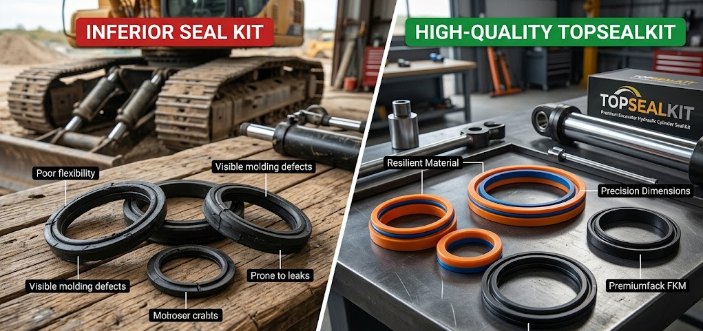 How to Identify High-Quality Excavator Hydraulic Cylinder Seals: A Professional Guide
