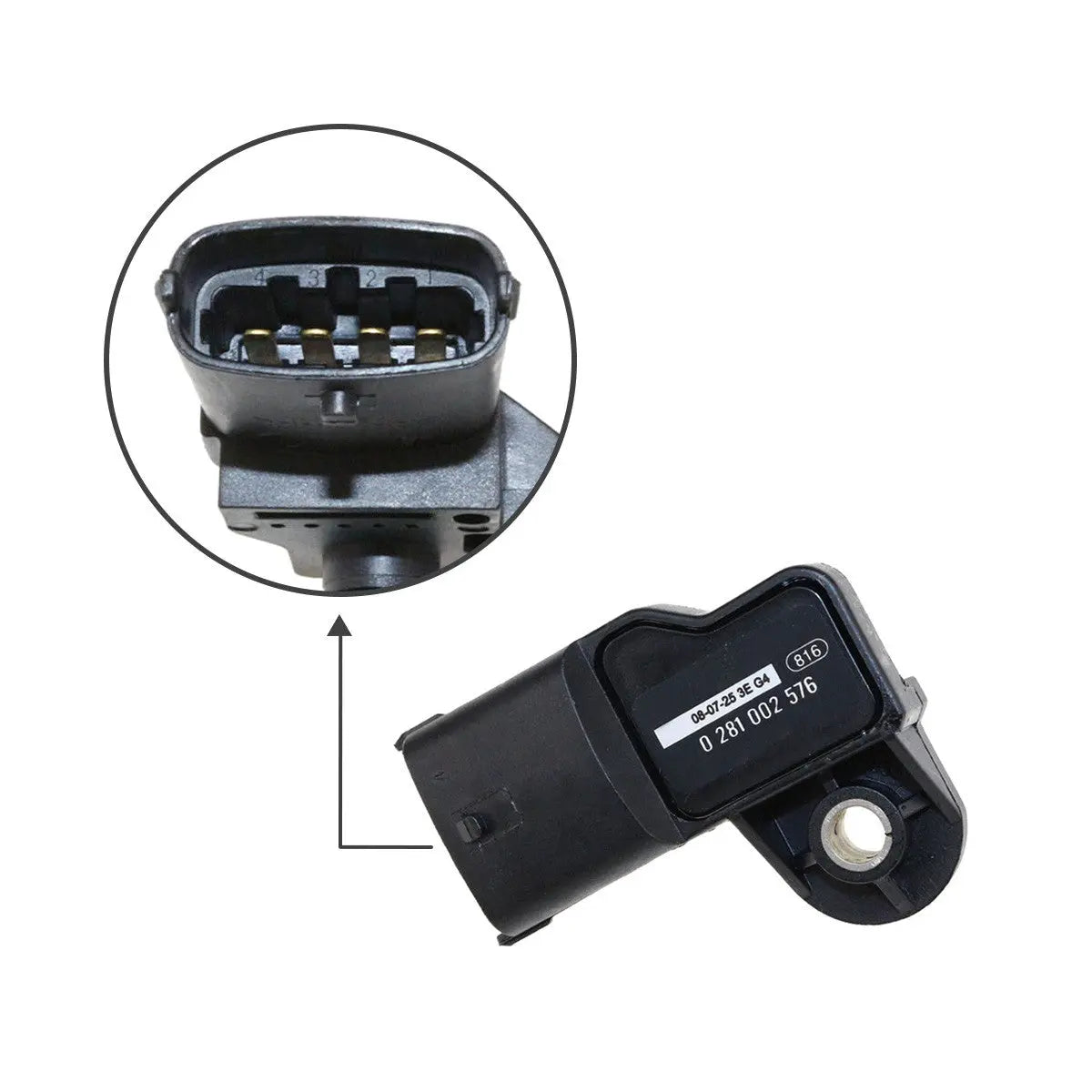 0281002576 pressure sensor for Bosch Cummins Volvo Excavator - image 3