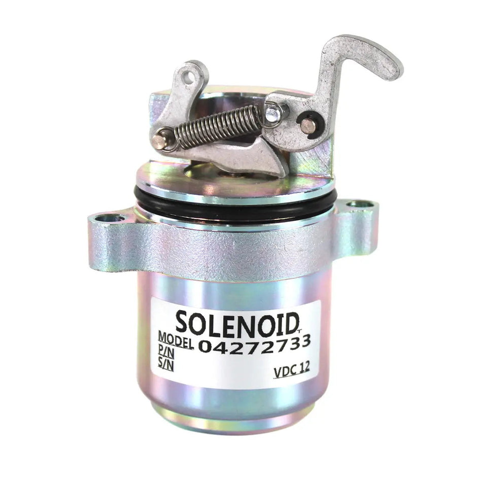 04272733 04170534R Fuel Shut Off Stop Solenoid Valve 12V Fuel Shut Off Stop Solenoid Valve for Deutz BF4M1011F Engine M7272733 Bobcat Skid Steer Loader 863 873 S250