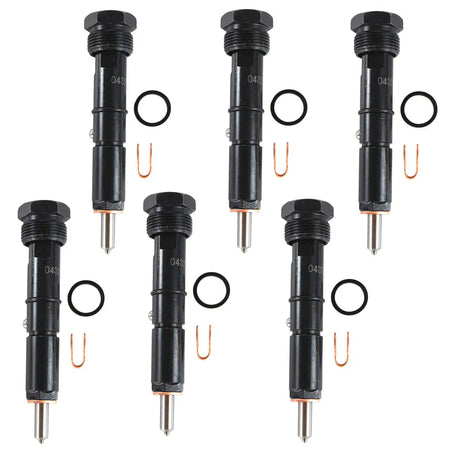 6-Pack Fuel Injectors 0432133864 Compatible with Cummins 5.9L 6BT50HP Engine Dodge Ram 3500 2500 5.9L 1994-98