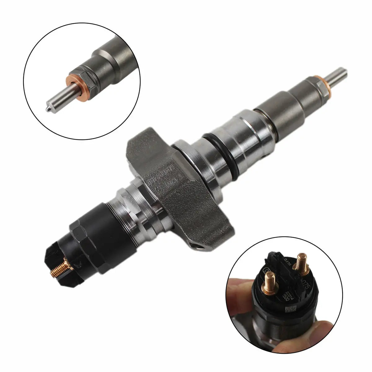 6-Pack Fuel Injector 2854608 0445120057 Compatible with CASE New Holland IVECO Engine F4HE9687 Tractor Maxxum 115 125 140 T6030 T6050 T6080 T6090