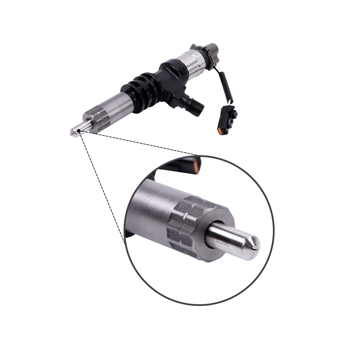 095000-5450 ME302143 Diesel Fuel Injector Compatible with Mitsubishi 6M60T Engine