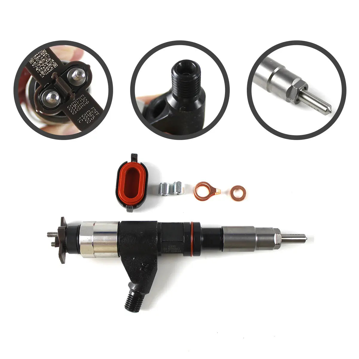 095000-6310 095000-6311 Fuel Injector Compatible with John Deere 4.5L 6.8L