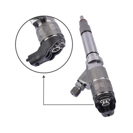 Diesel Fuel Injector 0986435521 0445120042 Compatible with 2006-2007.5 Chevy/GMC 2500/3500 Duramax LBZ 6.6L