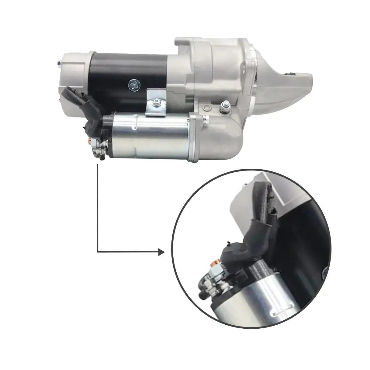 1-81100189-0 starter motor for EX200-1 SH280 6BD1 Engine - image 2