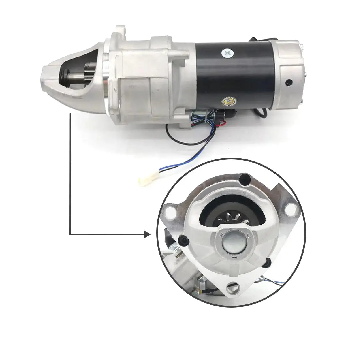 1-81100189-0 starter motor for EX200-1 SH280 6BD1 Engine - image 4