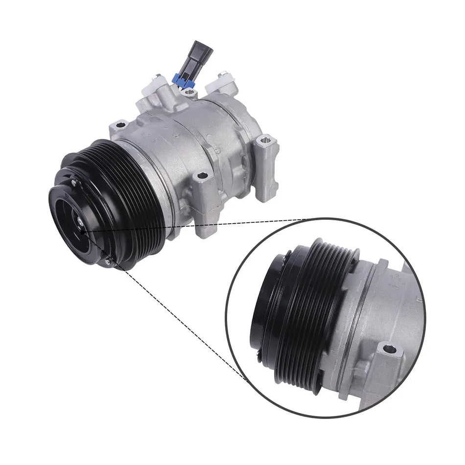 A/C Compressor RE284680 8PK 10SRE18C for John Deere Loader 310K 310SK 315SK 325K 325S - image 2