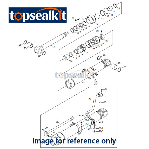 91E82709 Hydraulic Cylinder Seal Kit For Hyundai R420LC