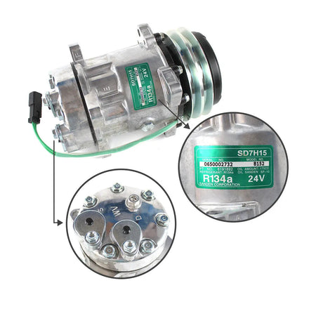 11412631 A/C Compressor for Volvo Excavator EC330B EC360B EC460B G900 - image 3