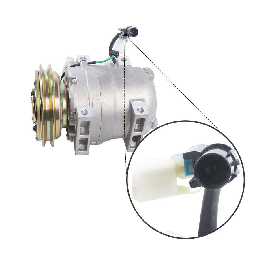 11N6-90040 A/C Compressor for Hyundai Excavator R210-7 140LCD-7 - image 2