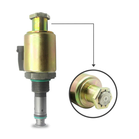fuel shut-off solenoid 122-5053 for Caterpillar E325C 3126B 120H Excavator - image 6