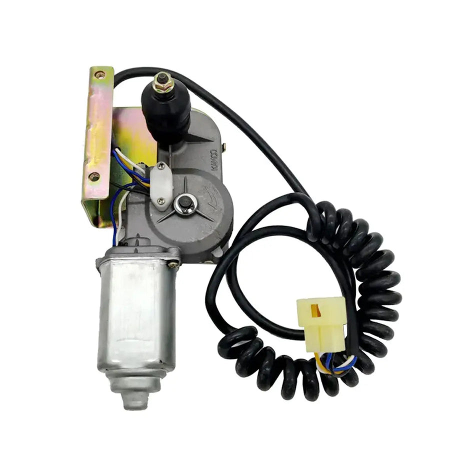 12V 538-00005A Windshield Wiper Motor Assembly for Doosan Daewoo Excavator DX15 DX18