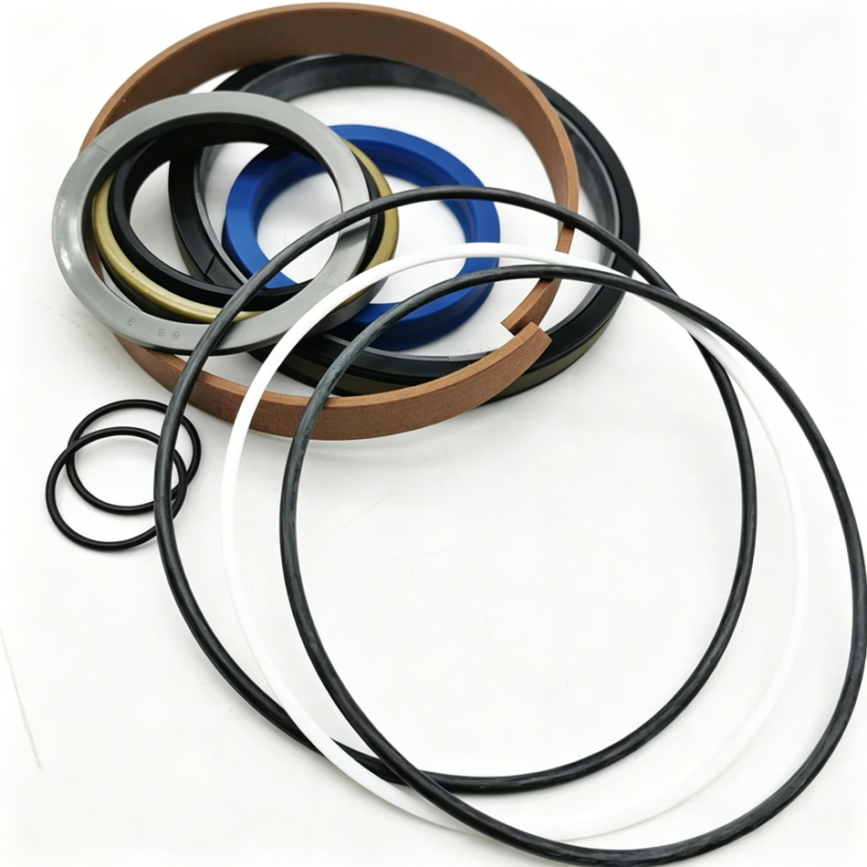 Kit de sellos para cilindro hidráulico compatible con motoniveladora Komatsu GD675-5 - Kit de reparación y reconstrucción de cilindro de desgarrador de motoniveladora, reemplaza al OEM 707-98-40050 7079840050