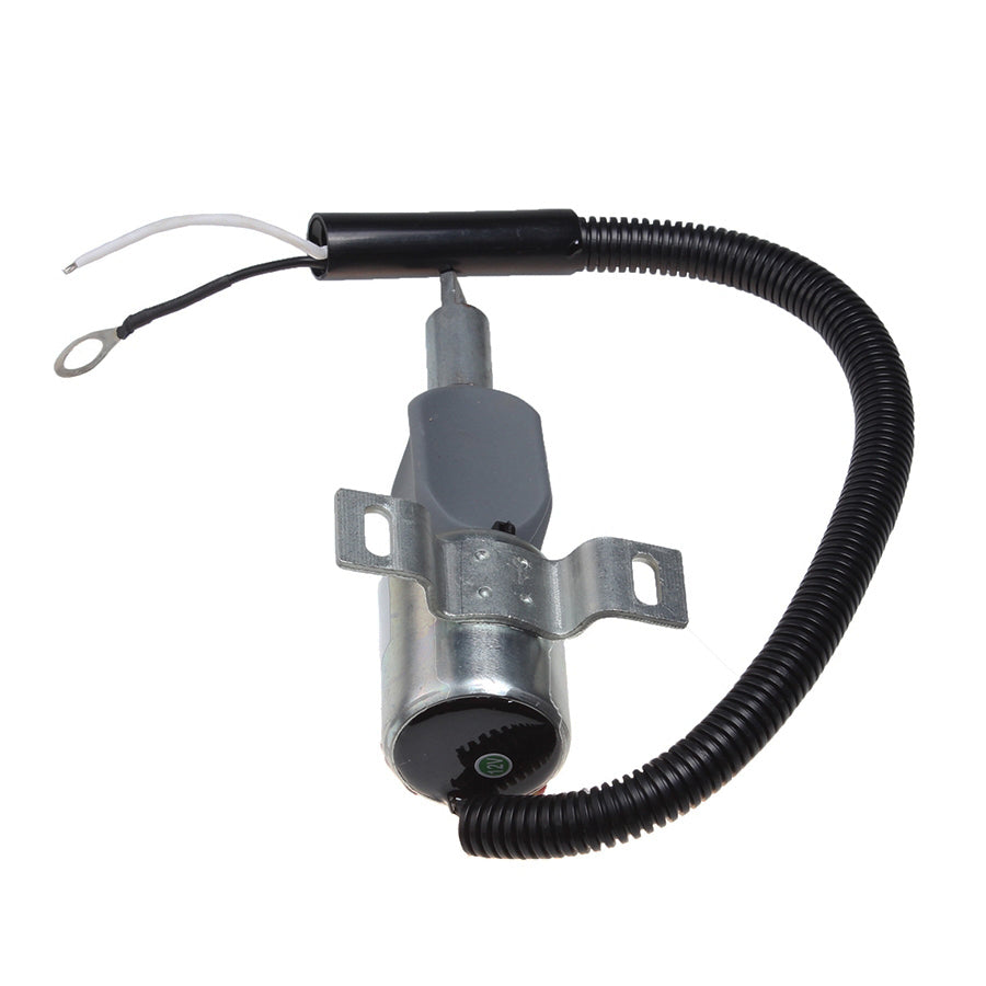185208 12V fuel shut off solenoid for Gehl CTL70 Mustang Track Loader MTL20 Isuzu Engine 4JG1-TPA - image 2