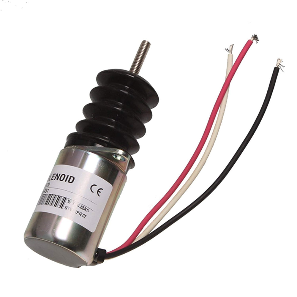 AM124379 12V stop solenoid for John Deere Wheel Loader 544G 644G - image 2