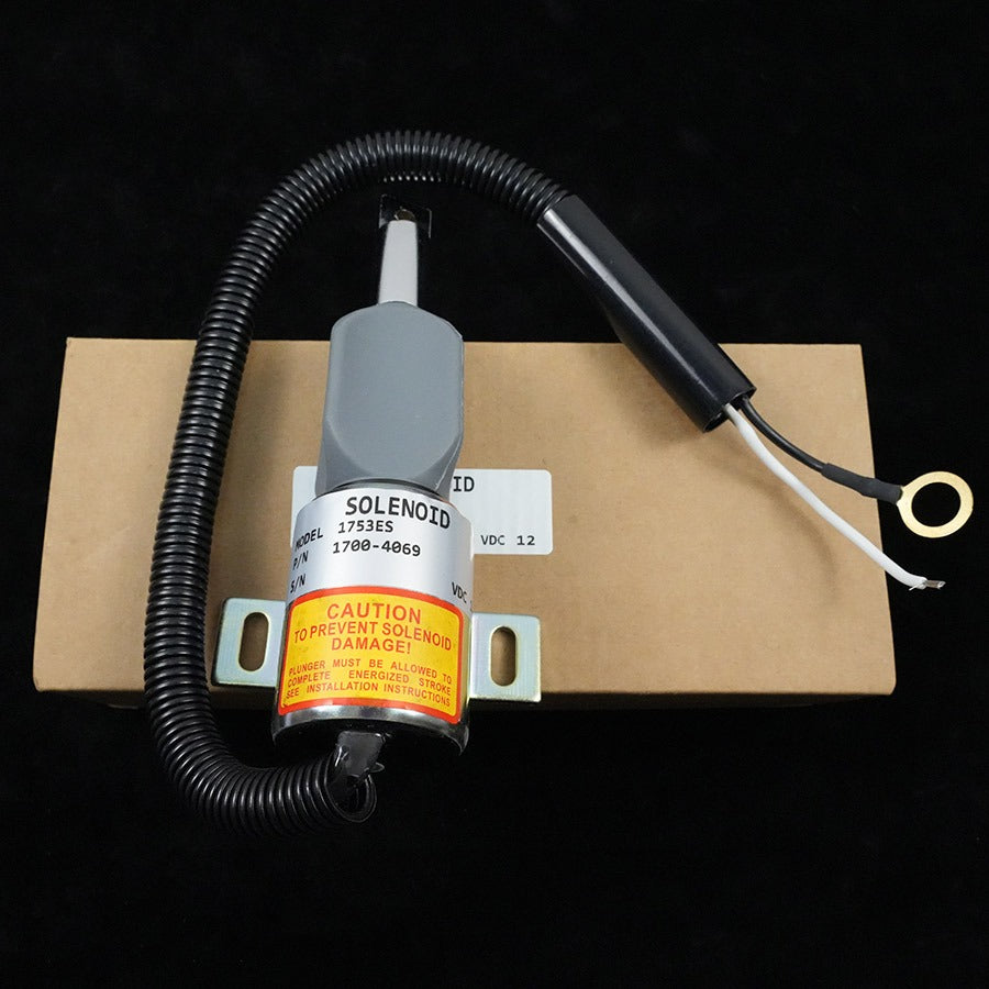 12V fuel shut off solenoid 1753ES for Takeuchi TL140 - image 2