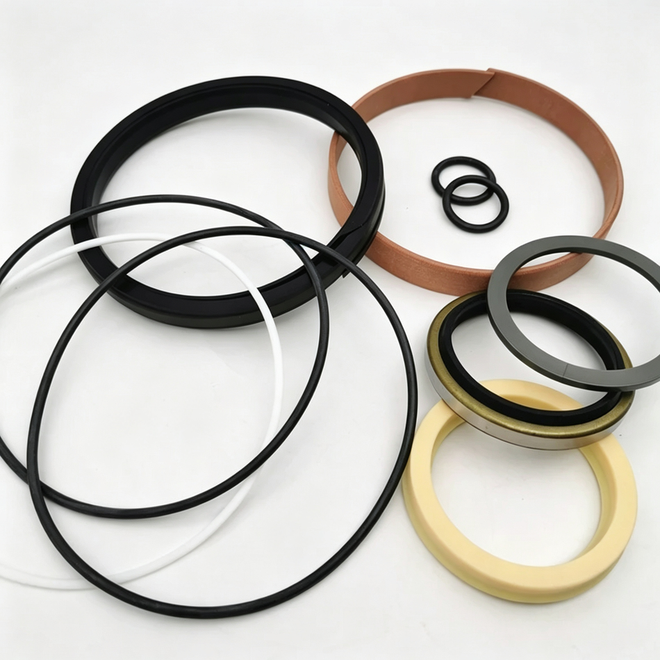 Kit de sellos para cilindro hidráulico compatible con motoniveladora Komatsu GD655-3 - Kit de reparación y reconstrucción de cilindro de desgarrador para motoniveladora, reemplaza OEM 707-98-40130 7079840130