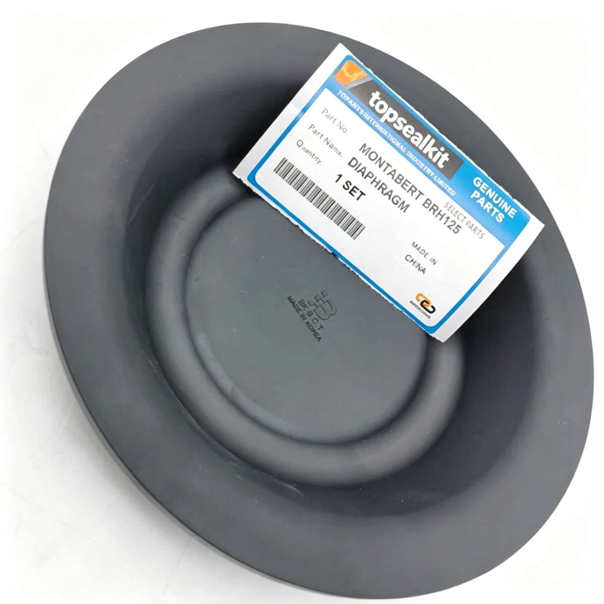 Montabert, Montabert BRH125, BRH125, Hydraulic Breaker Diaphragm, Rock Drill Diaphragm, Accumulator Membrane, Hydraulic Breaker Parts, Rock Drill Parts, Hydraulic Hammer Membrane, Diaphragm Seal, Accumulator Group, Nitrogen Membrane, 86265741