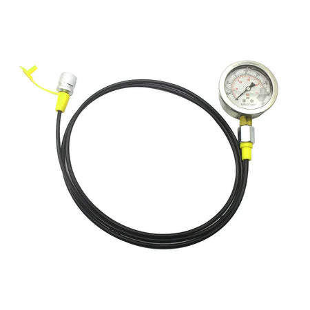 3-Gauge Hydraulic Pressure Test Kit 25/40/60 MPa with 11 Couplings and Silver Al - image 8