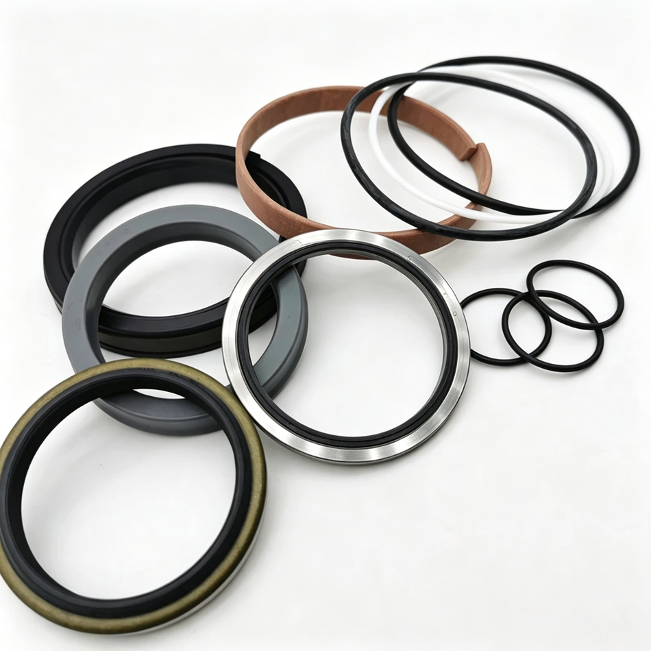 Hydraulic Cylinder Seal Kit Compatible with Komatsu PC210LC-8K Excavator - Boom Cylinder Rebuild Repair Kit Replace OEM 707-98-25320 707-01-0K520