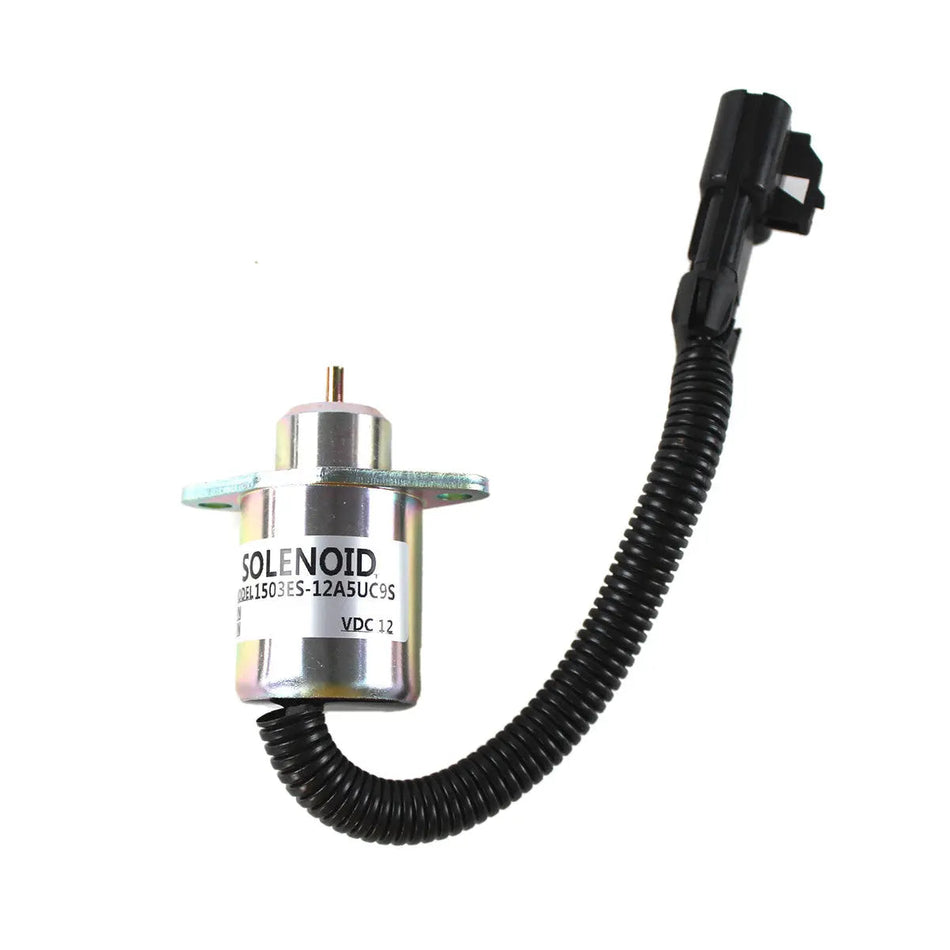 1503ES-12A5UC9S fuel shut-off solenoid for Kubota CT4.91-V1505 Excavator