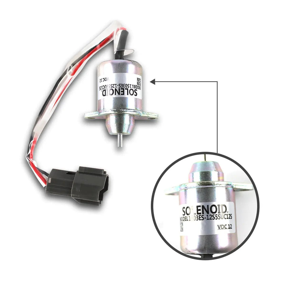 Topsealkit 1503ES-12S5SUC12S fuel shut-off solenoid, for John Deere R55 R60-7 DH55 - image 2