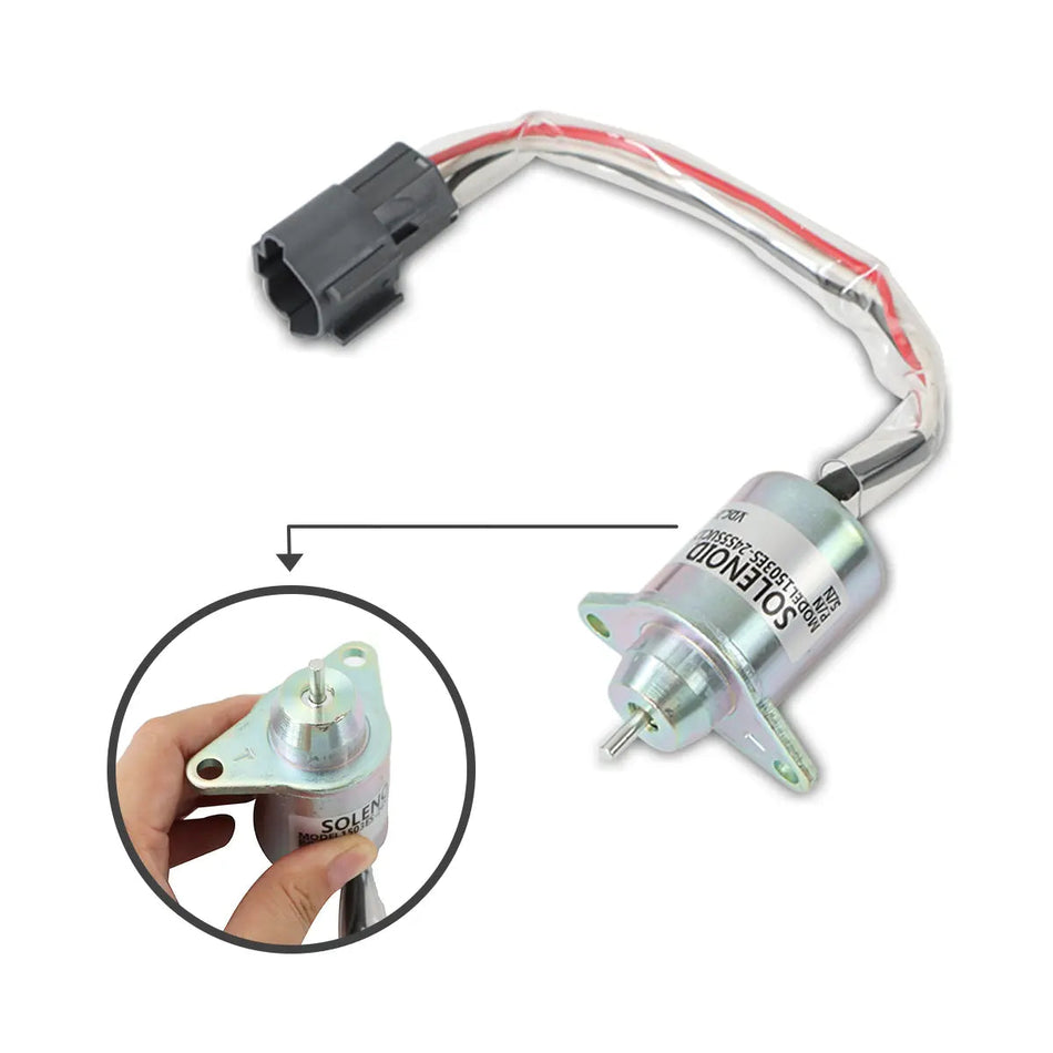 fuel shut-off solenoid 1503ES-24S5SUC12S for Yanmar Engine - image 2