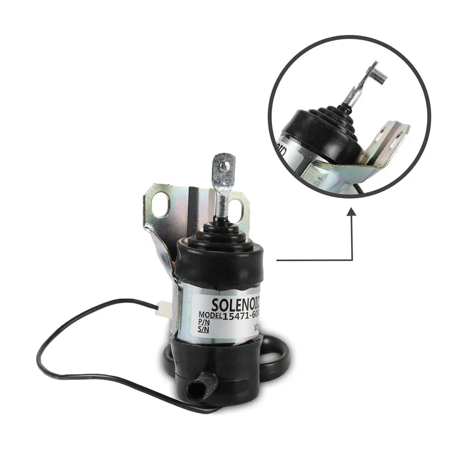 15471-60010 fuel shut-off solenoid for Kubota Denso Excavator - image 2