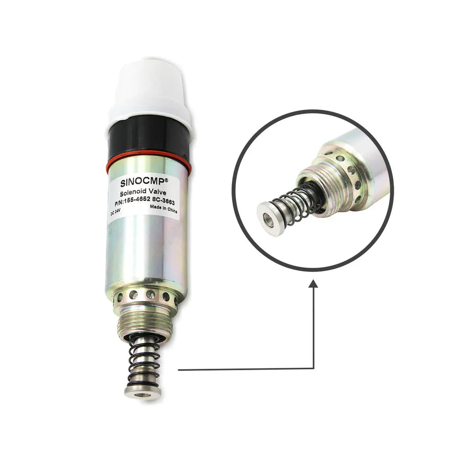 Topsealkit 155-4652 fuel shut-off solenoid, for Caterpillar 320BS 322C Excavator - image 2