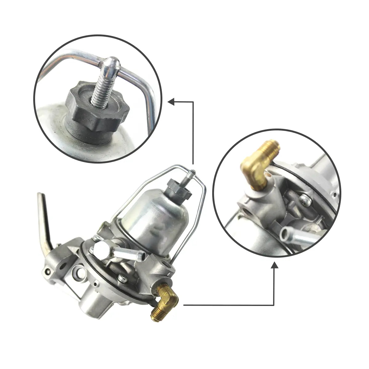 17010-50K00 fuel pump for Nissan Engine H15 H20II H25II K15 K21 K25 TCM Forklift - image 2