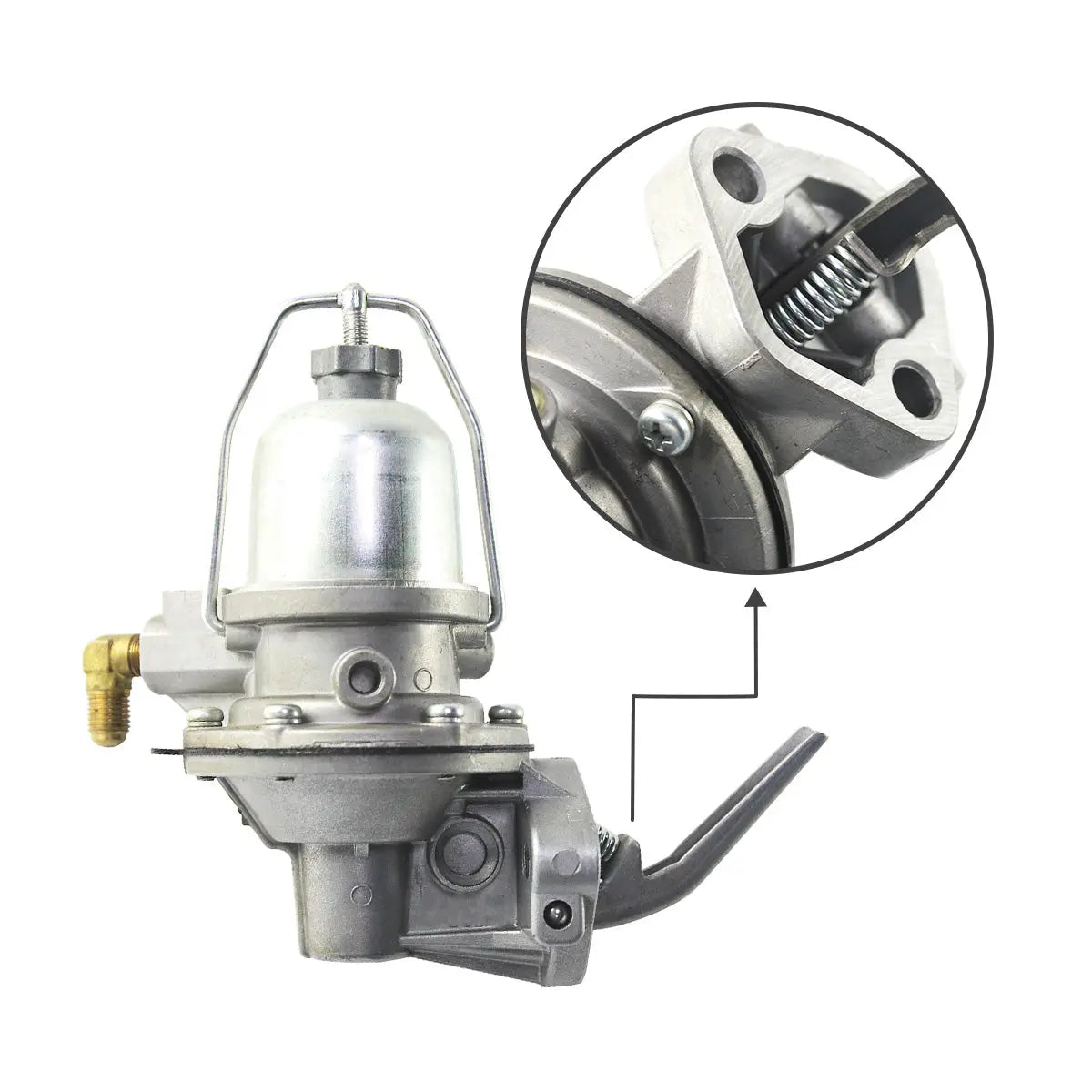 17010-50K00 fuel pump for Nissan Engine H15 H20II H25II K15 K21 K25 TCM Forklift - image 3