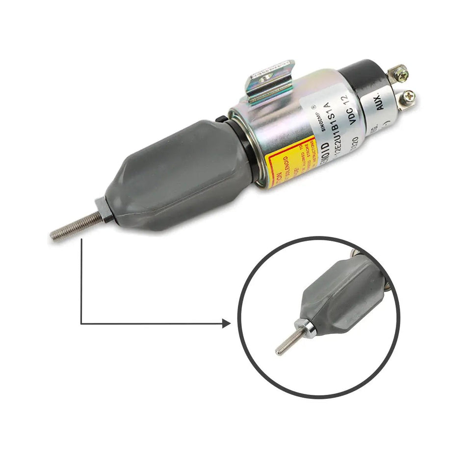 fuel shut-off solenoid 1751-12E2U1B1S1A for Cummins Woodward Genie Excavator - image 2
