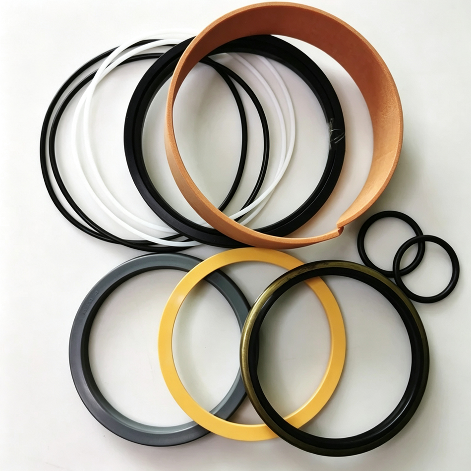 Kit de sellos para cilindro hidráulico compatible con excavadora Komatsu PC200-3 - Kit de reparación y reconstrucción de cilindro de pluma, reemplaza OEM 707-98-46200 7079846200 205-63-52100 2056352100