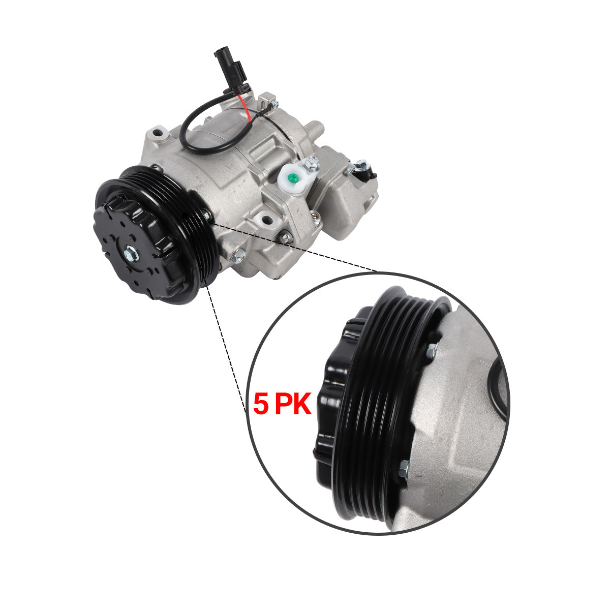 9770134880 A/C Compressor 1PK 12V for Mazda BT-50 BT50 - image 4