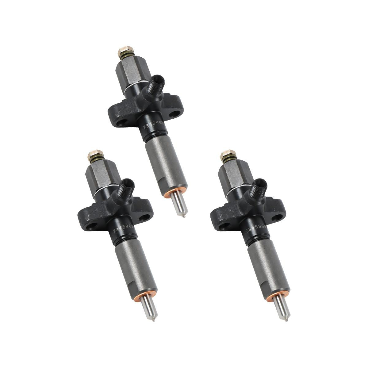 /3PCS Fuel Injector 734596M91 Compatible with Massey Ferguson Tractor 300 302 304