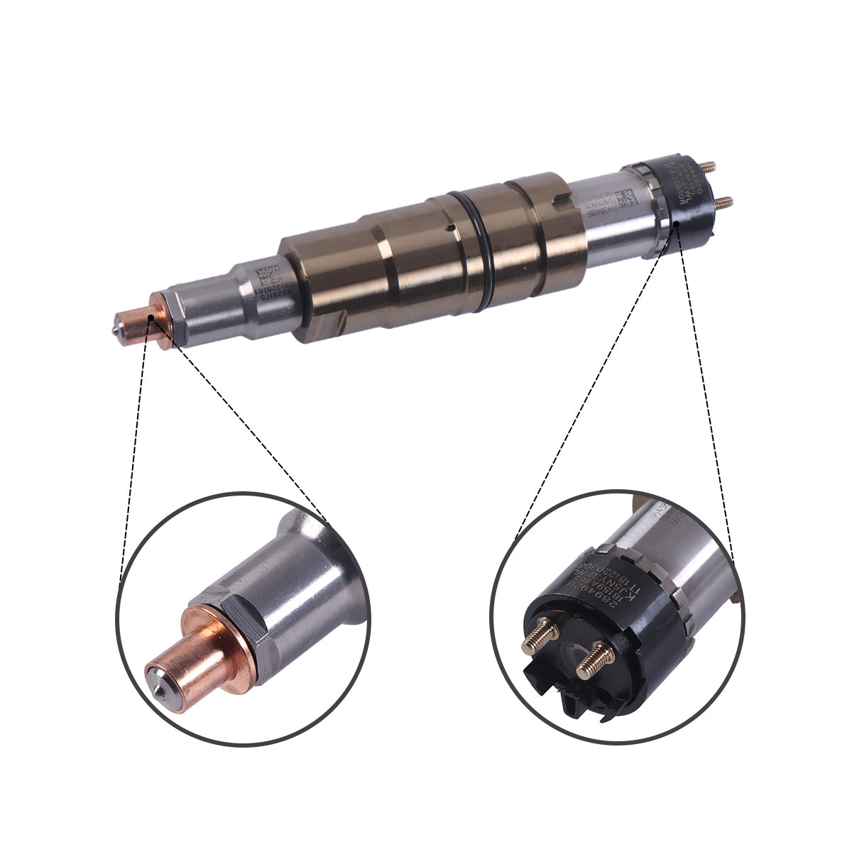 Fuel Injector with Tube 2894920 5579415 Compatible with Cummins ISX15 QSX15 Diesel Engine