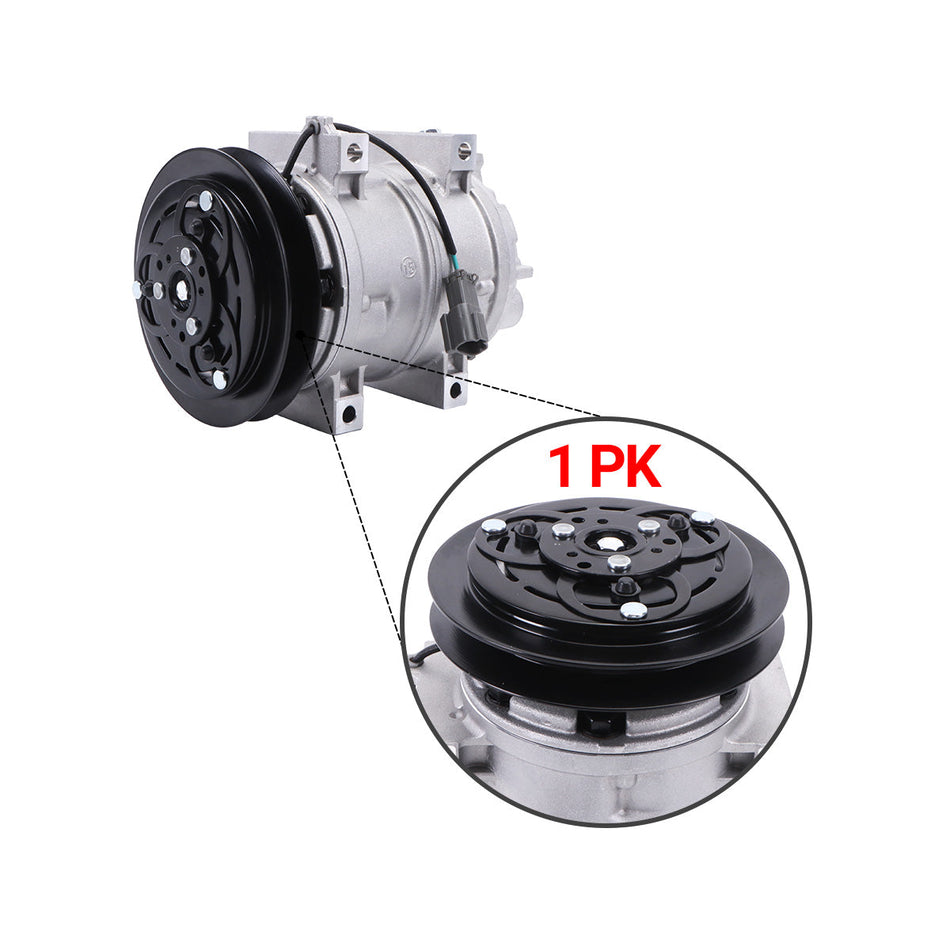 203-979-6830 1PK A/C Compressor for Komatsu Excavator PC120-6 PC300-6 - image 2