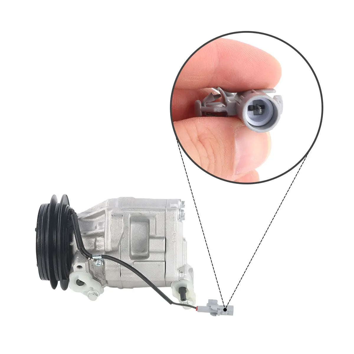 447200-9883 A/C Compressor 1PK 12V for Daihatsu Cuore L701 - image 2
