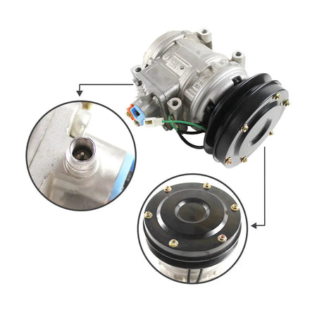 20Y-979-3111 A/C Compressor for Komatsu PC200-6 - image 2