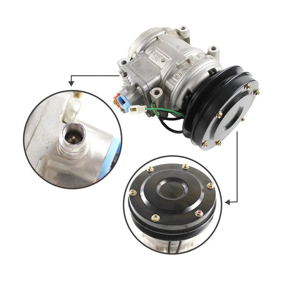 20Y-979-3111 A/C Compressor for Komatsu PC200-6 - image 2