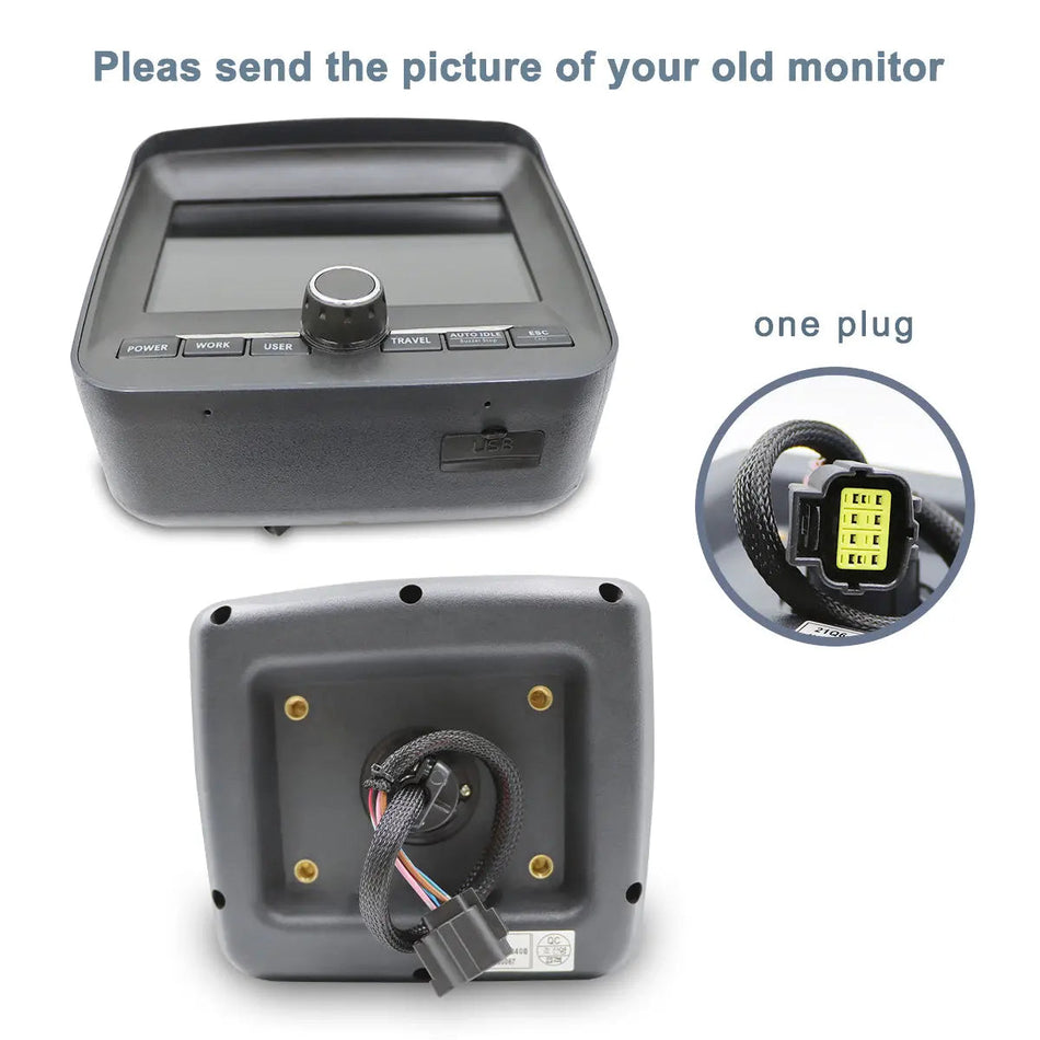 21Q6-30401 monitor display panel for Hyundai Excavator R220-9S R220-9 - image 2