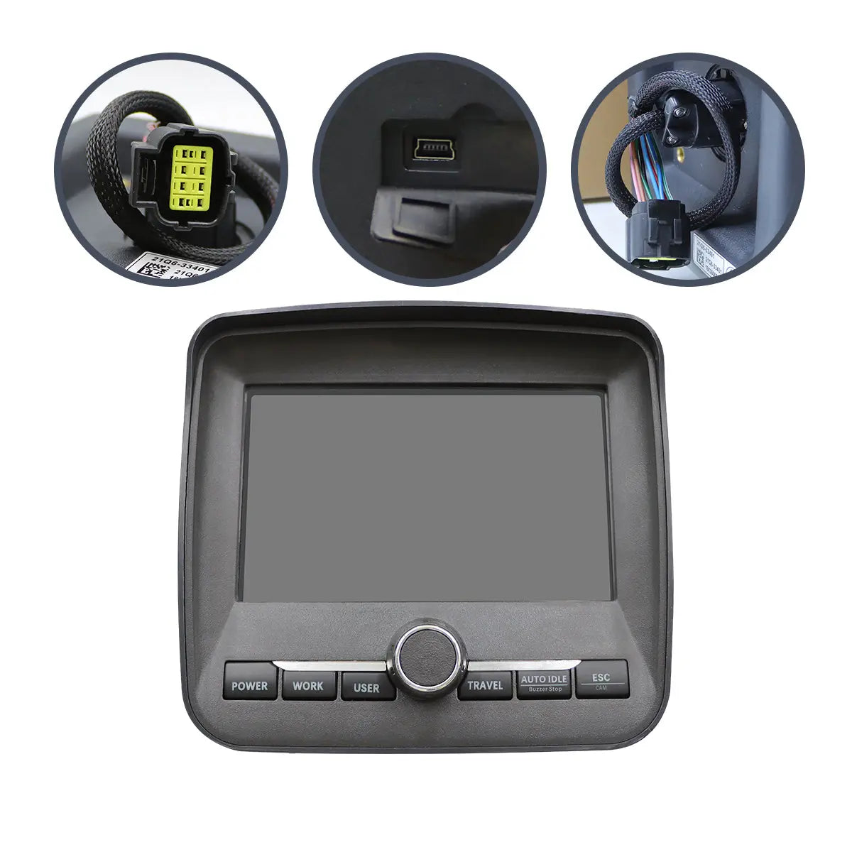 21Q6-30500 monitor display panel for Hyundai R220-9S R220-9 Excavator - image 3