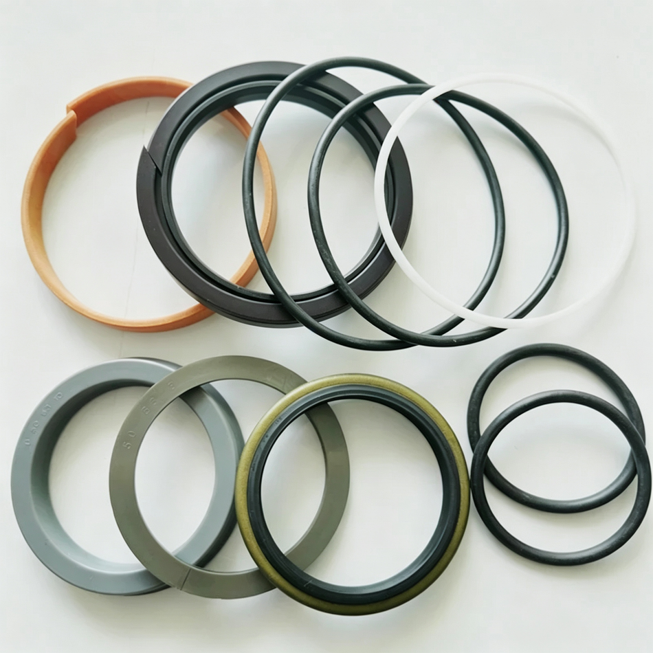 Hydraulic Cylinder Seal Kit Compatible with Komatsu HD325-6 Dump Truck - Steering Cylinder Rebuild Repair Kit Replace OEM 707-98-25920 566-63-61100