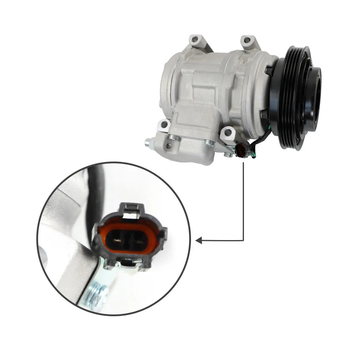 2208-6013B 4PK 24V A/C Compressor for Doosan DX225LC-V - image 2