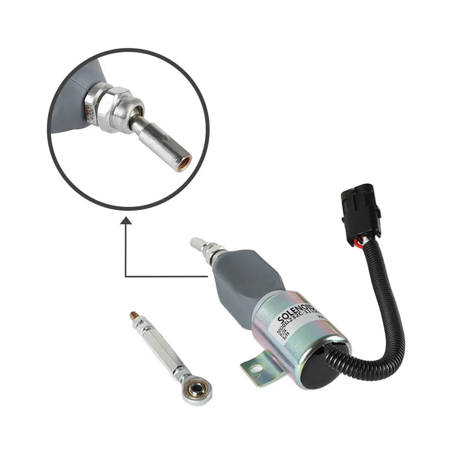 fuel shut-off solenoid 232C-1115030 for Cummins Yuchai 6112 Engine - image 2