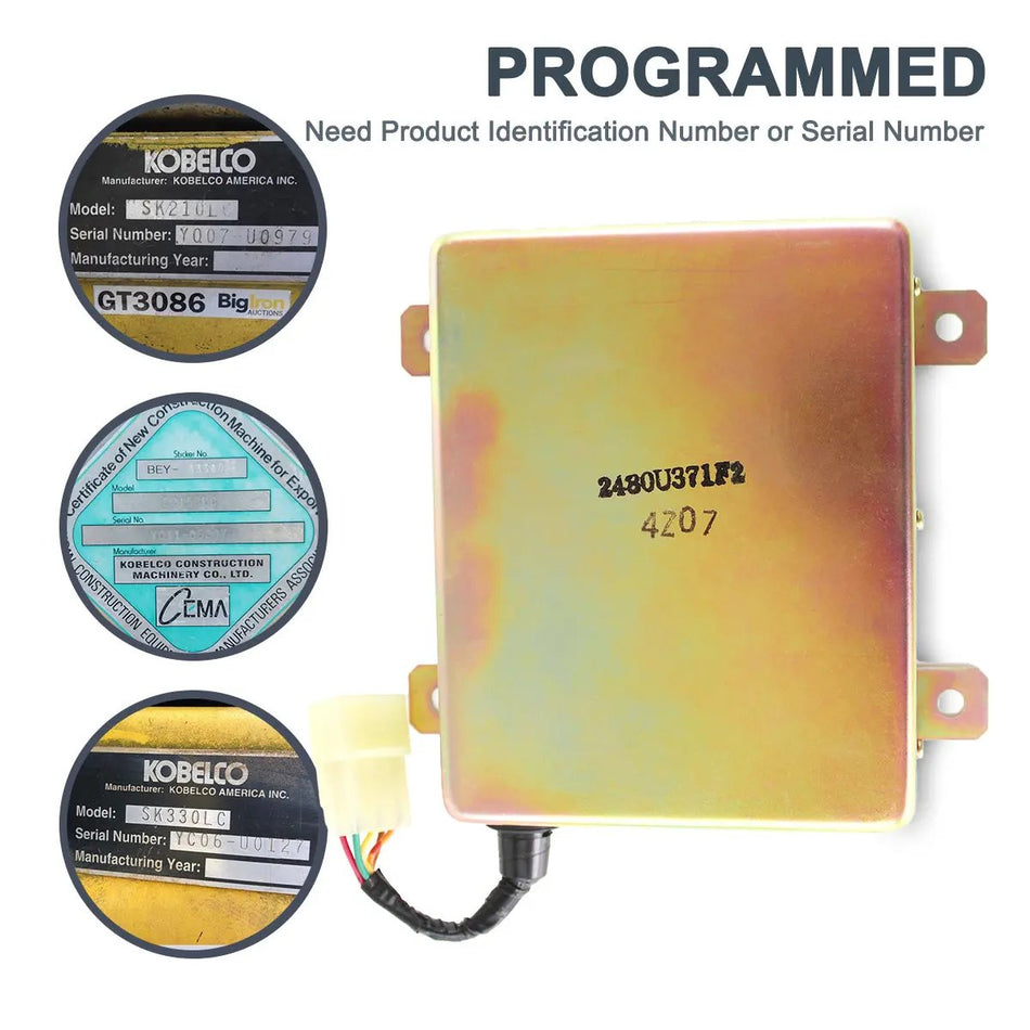 2480U371F2 controller for Kobelco SK100-3 SK200-3 SK120-3 - image 2
