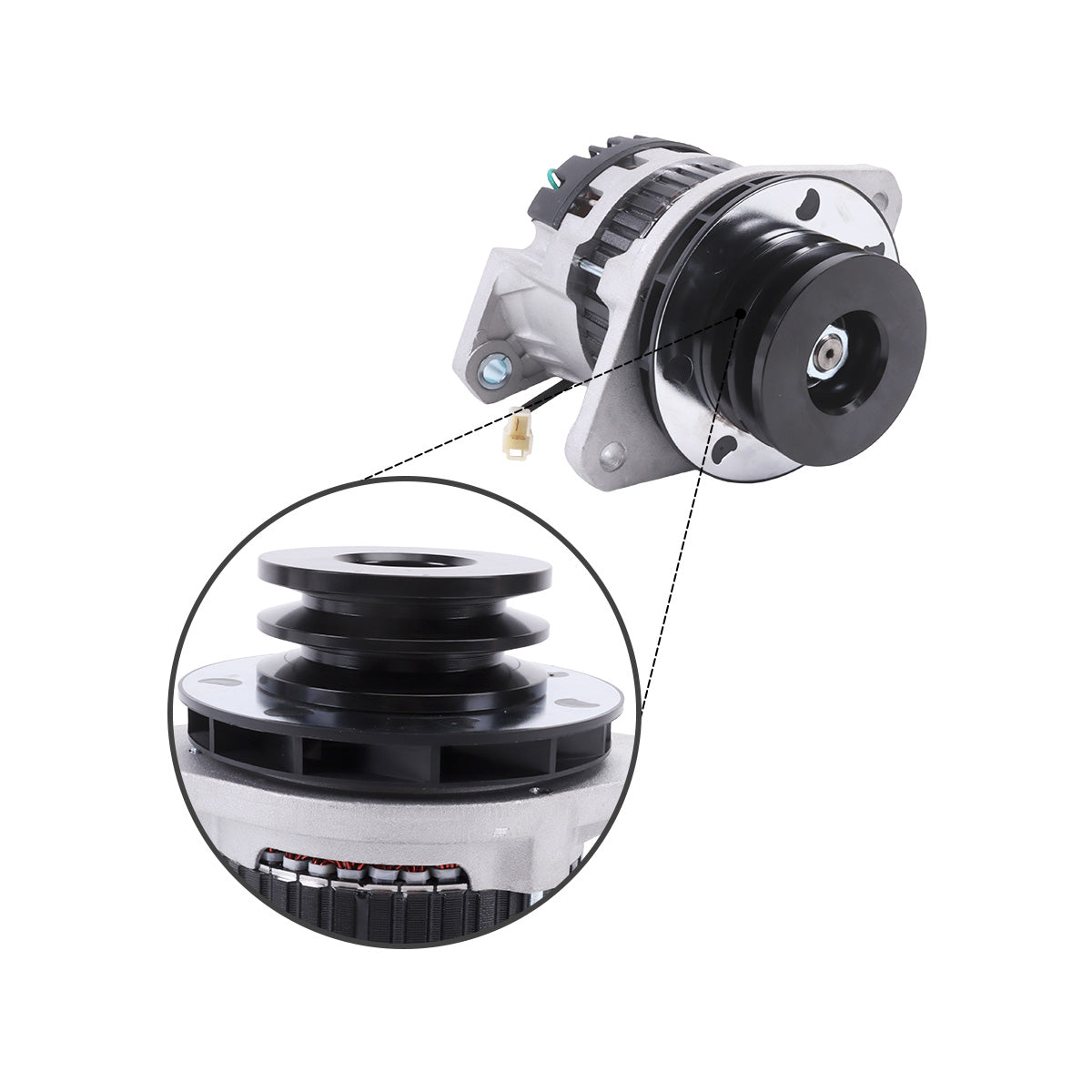 Aftermarket alternator 300901-00007 for Doosan Daewoo - image 3