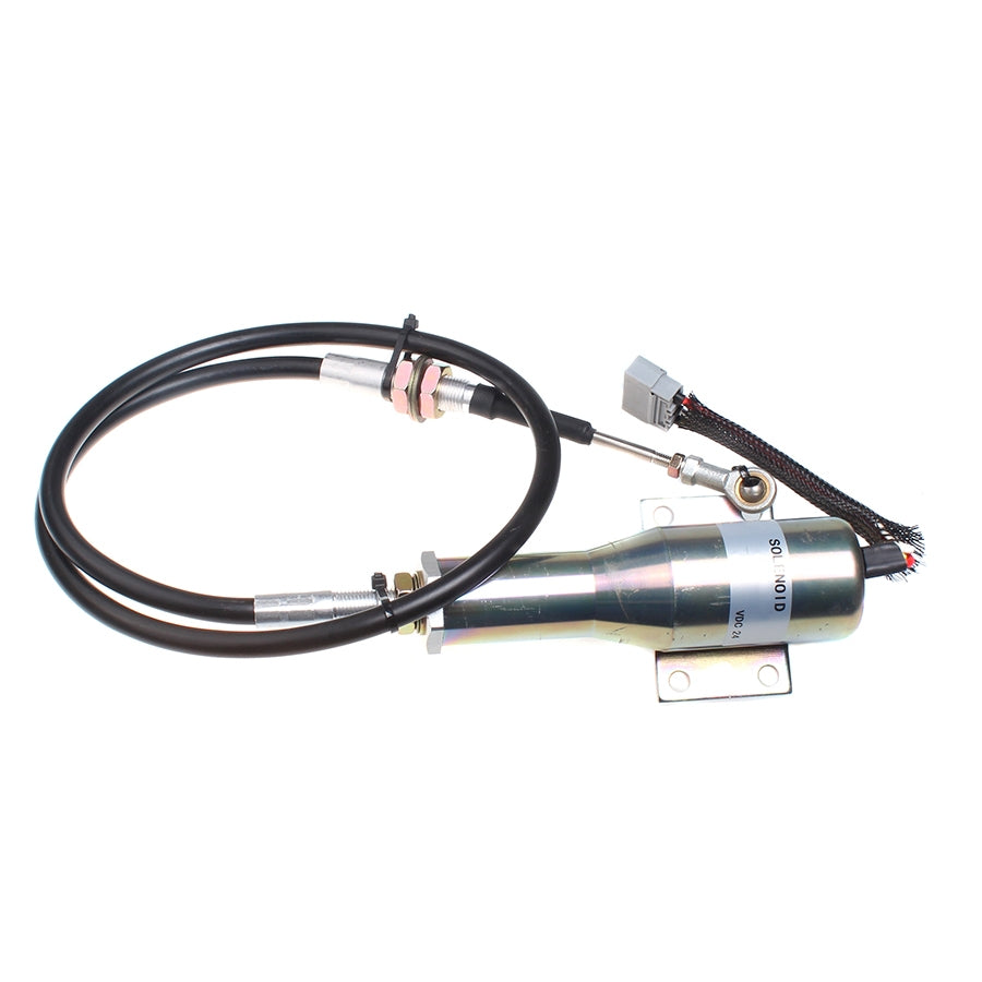 VOE11110030 24V stop solenoid for Volvo Wheel Loader L120C L120D L150C L150D L180C L180D - image 3