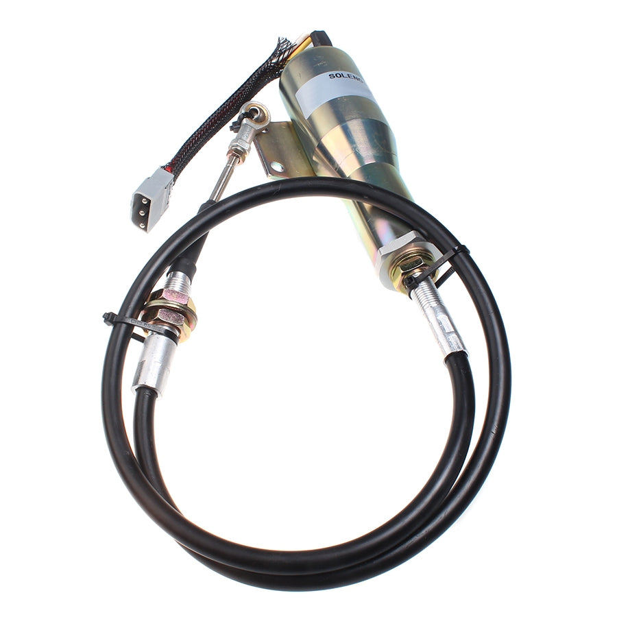 VOE11110030 24V stop solenoid for Volvo Wheel Loader L120C L120D L150C L150D L180C L180D - image 2