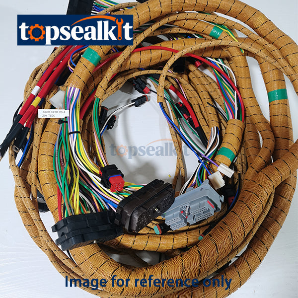 291-7590 Chassis Wiring Harness for Caterpillar CAT 320D 320D L 323D L Excavator - C6.4 Engine